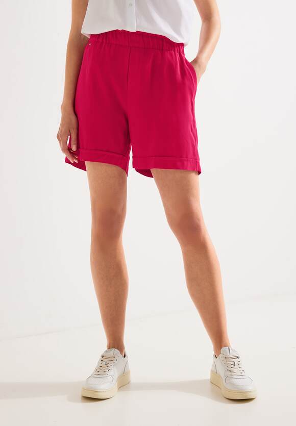 STREET ONE Loose Fit Shorts Online-Shop | Berry Intense Damen STREET Paperbag ONE 