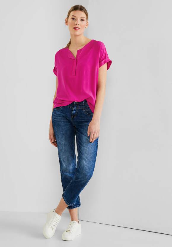 ONE ONE Damen Pink mit Klappenkragen STREET | Nu STREET Online-Shop Bluse -