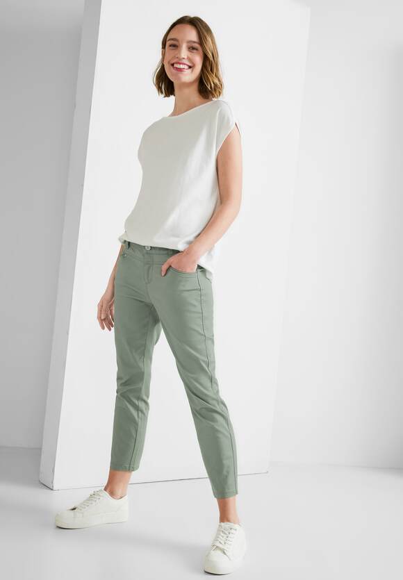 Hose | - ONE Light Seidenoptik Online-Shop ONE Damen Style Olive Fit Soft STREET - Yulius STREET Casual