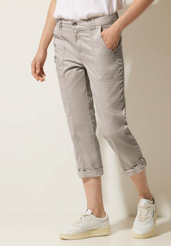STREET ONE Light Turn-Up Style Sand Fit | Damen Hose Yulius Stone STREET - - ONE Online-Shop Casual