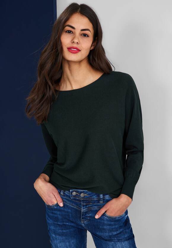 Style in Hillside Online-Shop Pullover - ONE STREET - ONE Damen Unifarbe Green | STREET Noreen