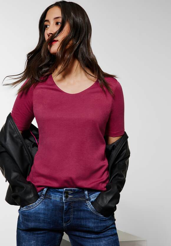 Damen ONE Online-Shop ONE | STREET - in Woody STREET Rose T-Shirt Style Palmira Unifarbe -