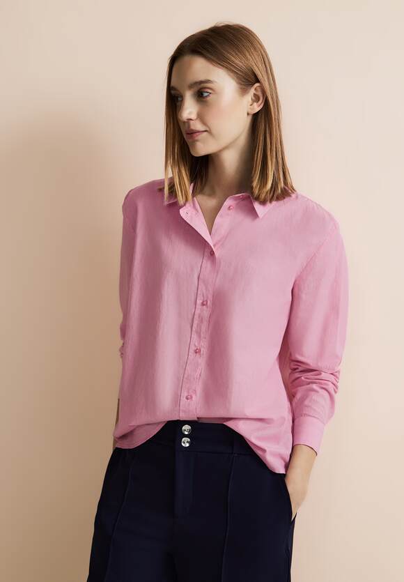 - ONE Damen | Pink Online-Shop Hemdbluse STREET Streifen Cozy STREET ONE