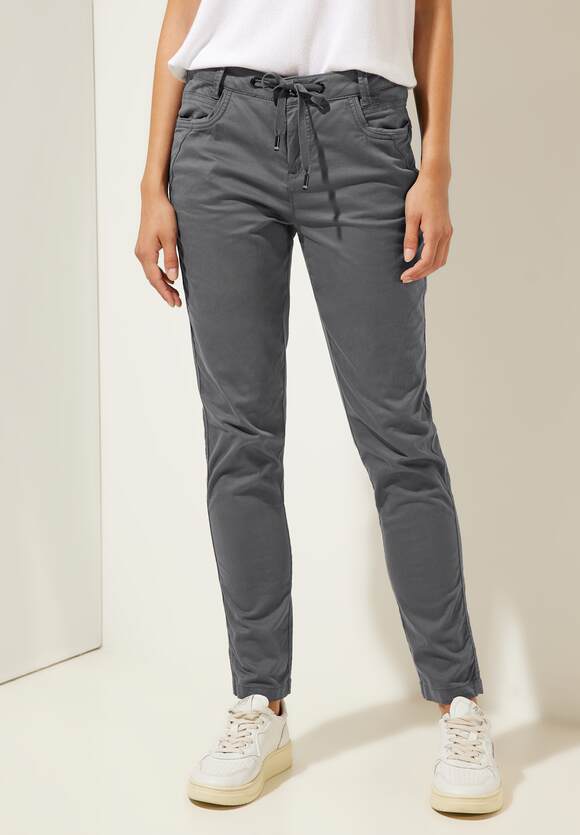 STREET ONE Casual Fit Hose Damen - Style Yulius - Pure Grey | STREET ONE  Online-Shop
