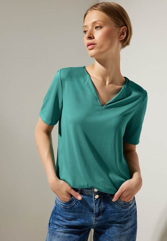 Online-Shop Green Shirt | Seidenlook ONE Lagoon STREET STREET Damen ONE -