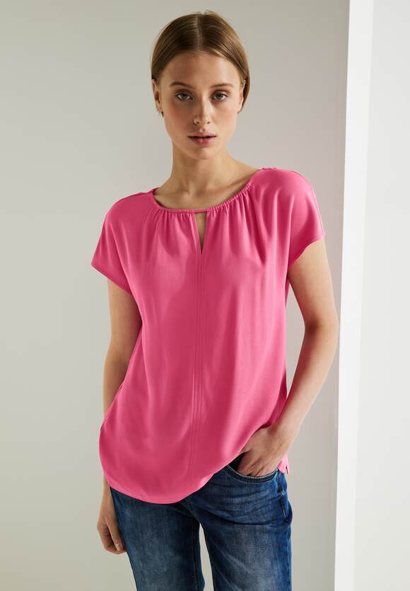 Damen STREET Online-Shop | mit Berry Cut-Out ONE Rose Materialmixshirt ONE - STREET