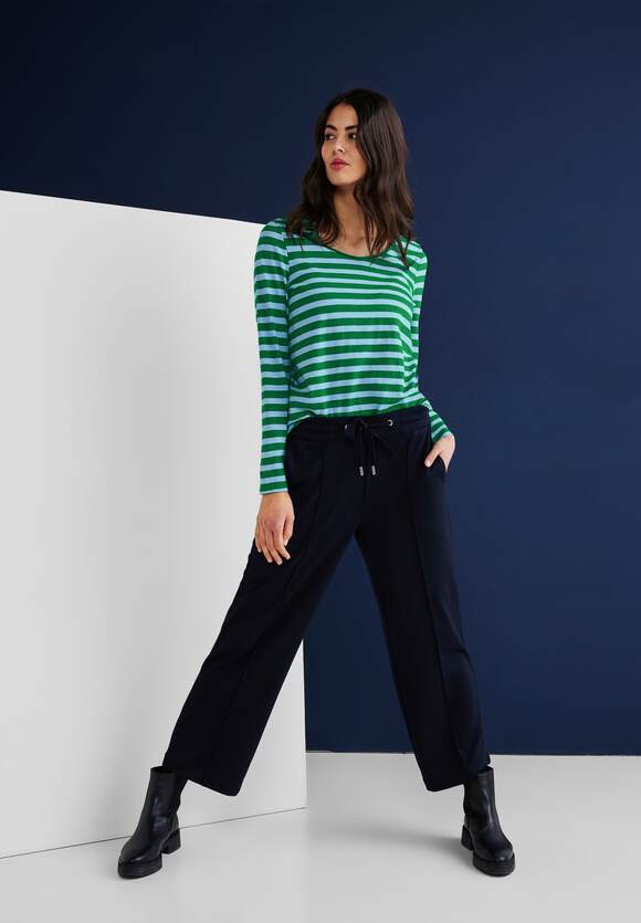 STREET ONE Shirt mit Streifenmuster Green Style Mina Damen ONE STREET | Brisk - Online-Shop 