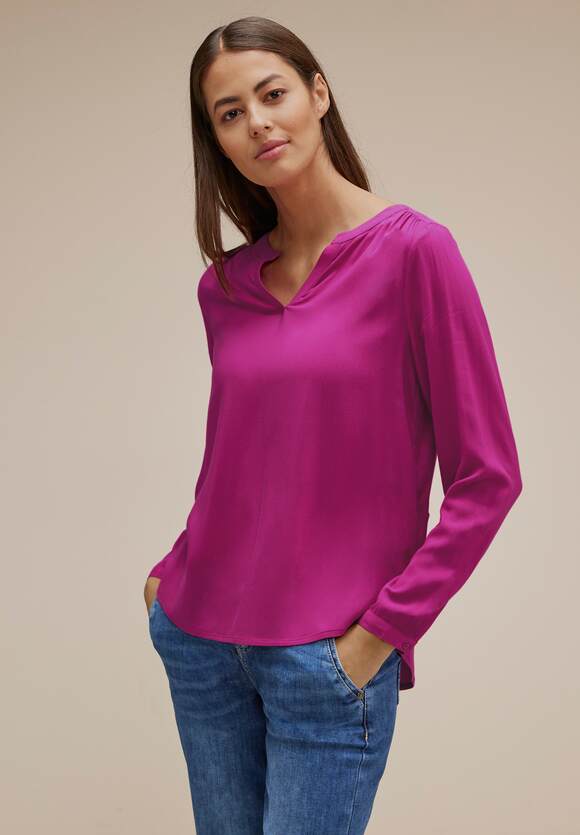 Style - | Cozy Viskosebluse Bamika - Pink STREET Bright ONE Damen STREET Online-Shop ONE