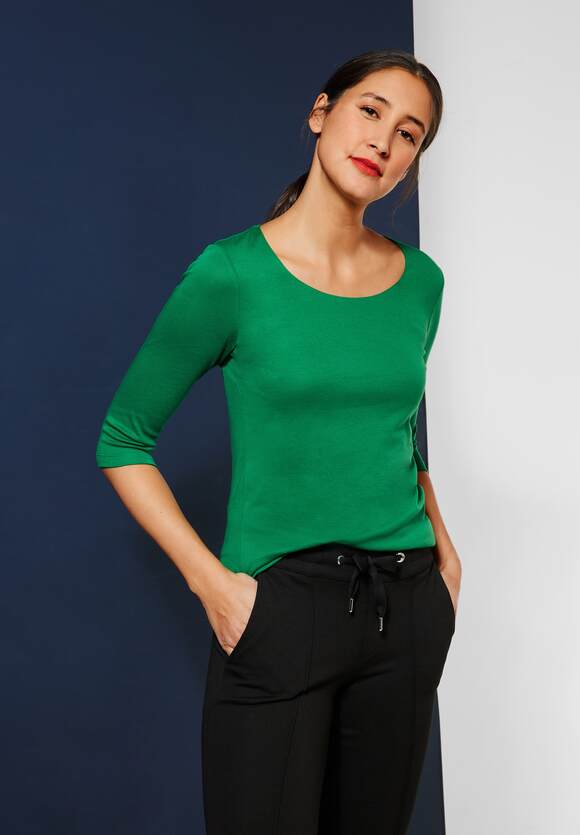 Style - STREET Online-Shop STREET Shirt Brisk Green - Pania Unifarbe Damen ONE | in ONE