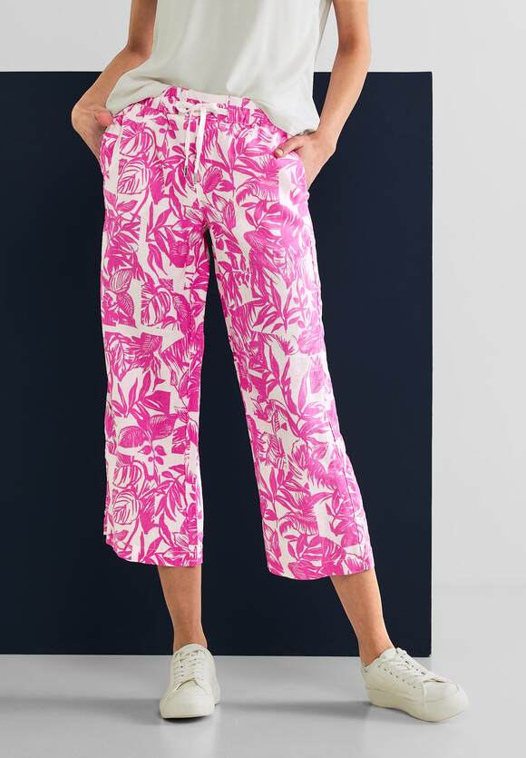 Emee Pink - ONE Fit Oasis Leinenhose Light Style - ONE STREET Loose Damen STREET Online-Shop |