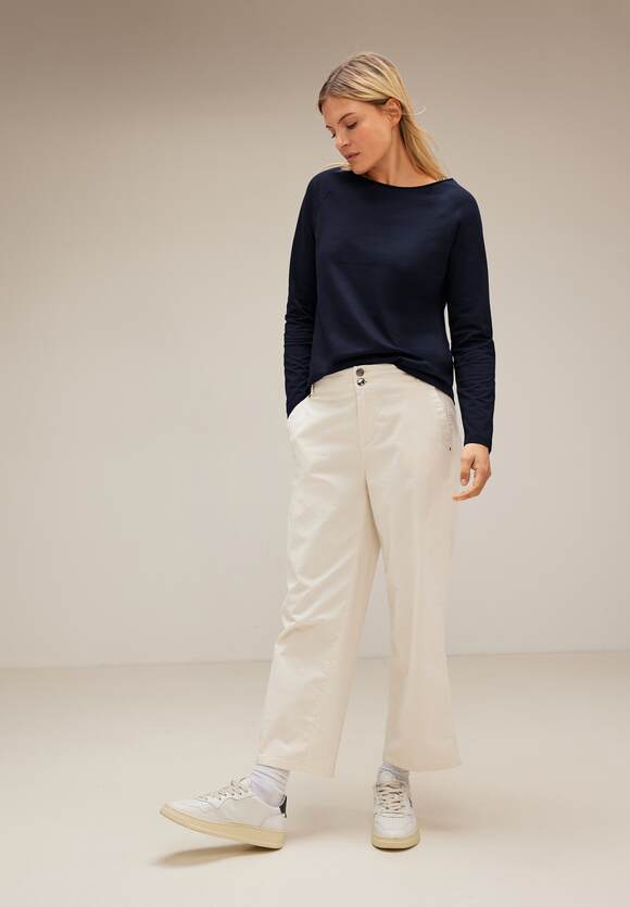 ONE ONE Damen - Blue STREET STREET Deep Mina Online-Shop - Langarmshirt Style Basic |