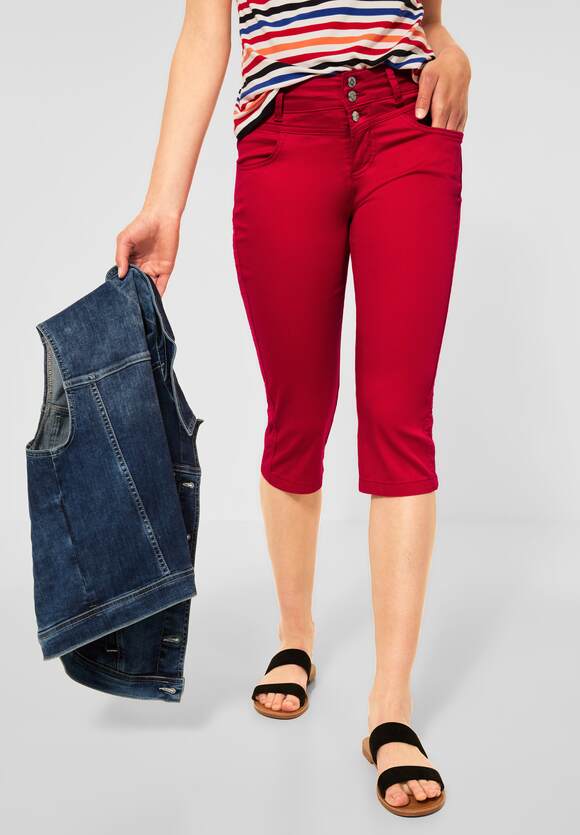 Online-Shop Cherry Caprihose STREET Casual Yulius Style ONE STREET Damen Red ONE Fit | - -