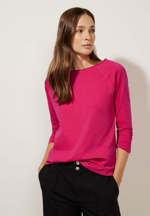 STREET ONE Shirt mit ONE Online-Shop - Blossom STREET Damen Mina | gerafftem Coral Arm Style 