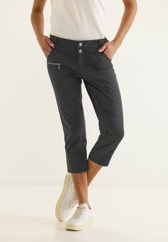 STREET ONE Casual Fit Hose in 3/4 Länge Damen - Style Yulius - Pure Grey | STREET  ONE Online-Shop