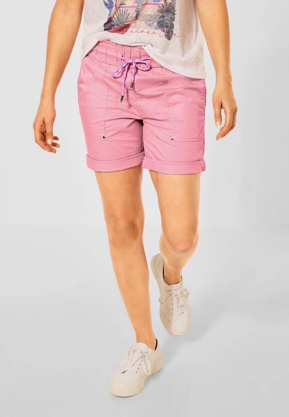 STREET ONE Loose Fit Shorts in Paperbag Damen - Soft Coral | STREET ONE  Online-Shop