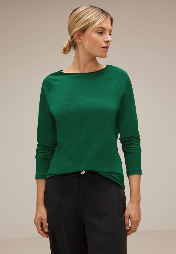 Online-Shop Damen ONE - Green | STREET Style ONE STREET Mina - Basic Gentle Langarmshirt
