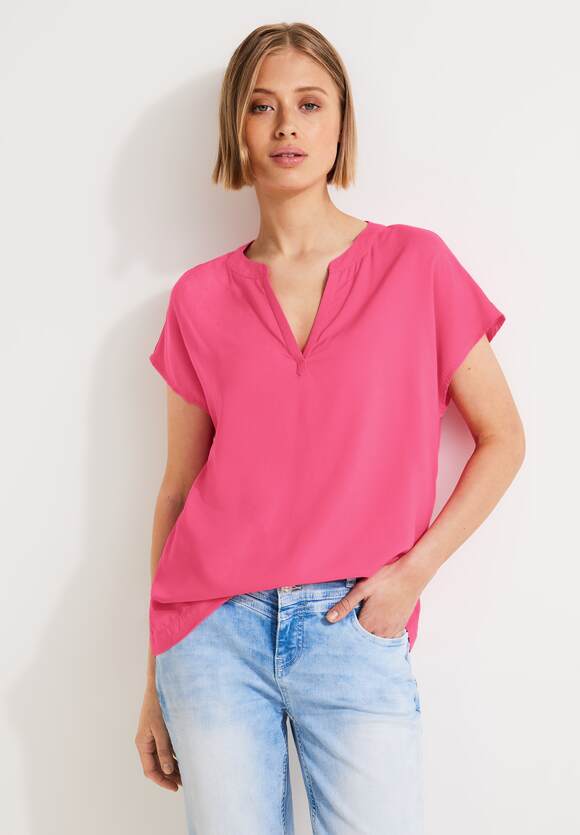 ONE Berry Rose STREET - Online-Shop Damen Blusenshirt Unifarbe | ONE STREET in