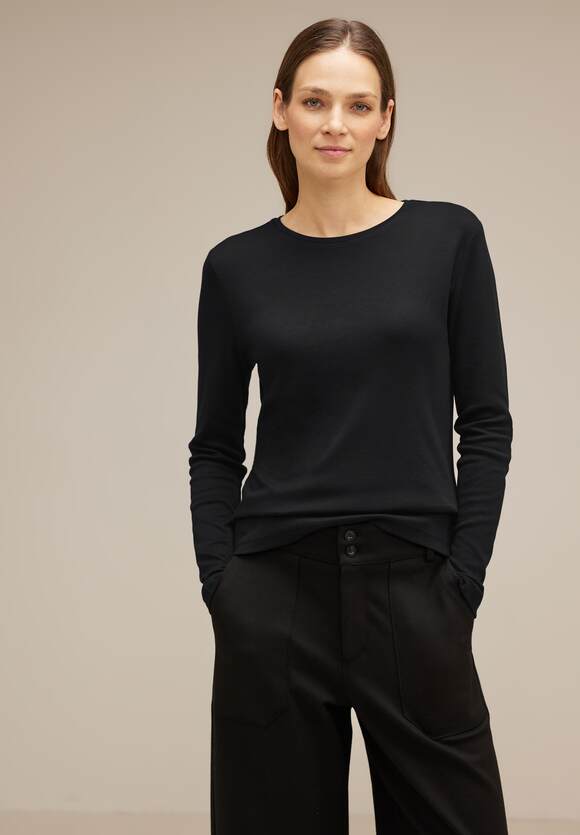 ONE Damen Online-Shop - Langarmshirt ONE Basic | STREET Black STREET