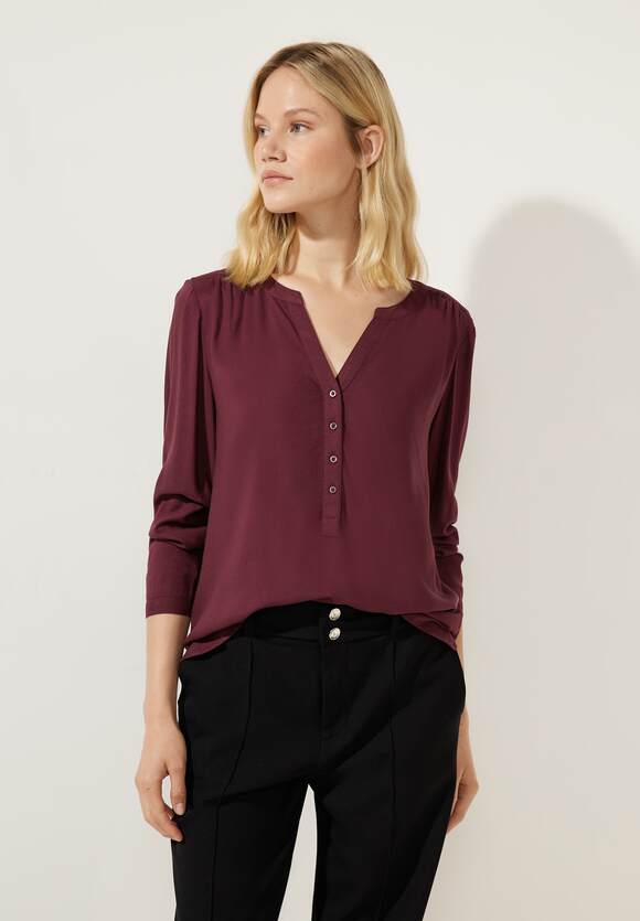 - Bluse Bamika in Brown Unifarbe ONE STREET STREET Style ONE Purple Basic Online-Shop | Damen -