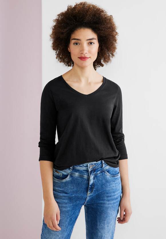 | STREET Damen mit ONE Ärmel - STREET Online-Shop Shirt ONE Black 3/4