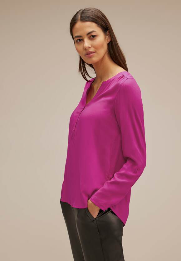 STREET ONE Bluse im Tunikastyle Damen - Style Bamika - Bright Cozy Pink | STREET  ONE Online-Shop