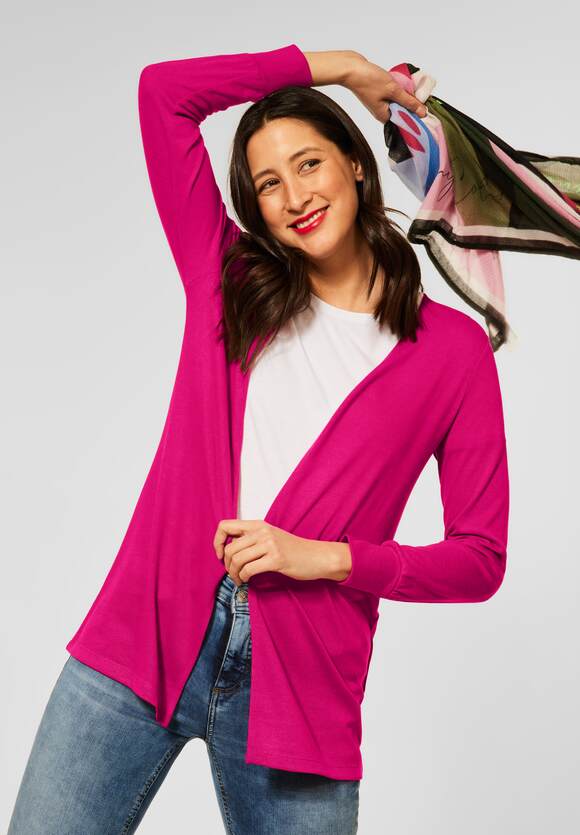 STREET ONE Offene Shirtjacke Damen - Style Nette - Powerful Pink | STREET  ONE Online-Shop