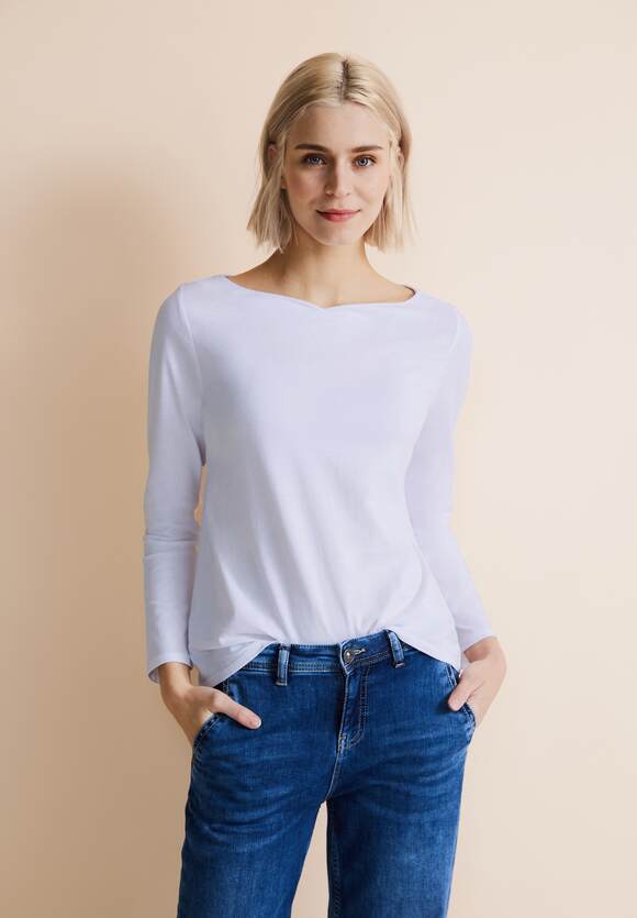 Online-Shop | ONE Softes Damen Langarmshirt ONE White STREET - STREET