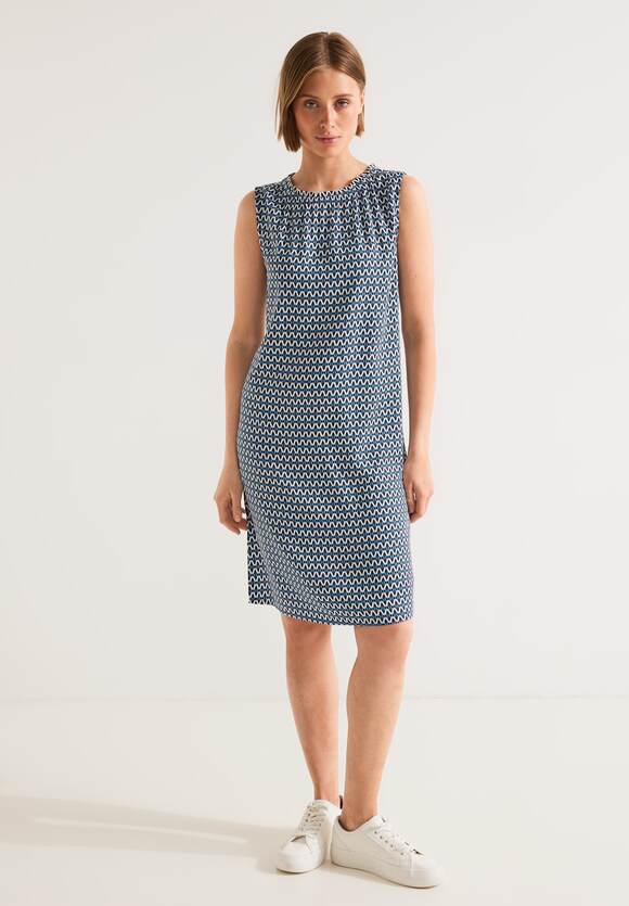 | Damen - ONE Kleid Print mit Online-Shop STREET Blue Deep STREET Ärmelloses ONE