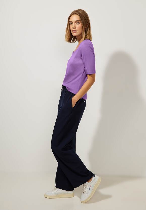 STREET - Lupine | Unifarbe Lilac Palmira Damen ONE Online-Shop T-Shirt in Style STREET ONE -