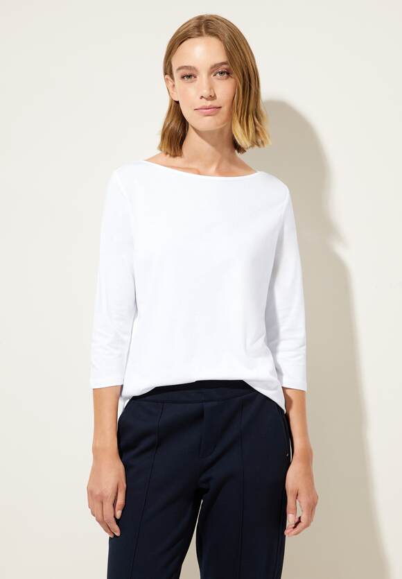 in Shirt Online-Shop Damen ONE White Unifarbe | STREET ONE STREET - Softes