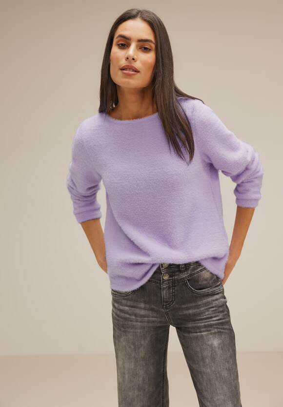 Damen - Soft Shirt Lilac Pure Online-Shop STREET | Fluffiges STREET ONE ONE