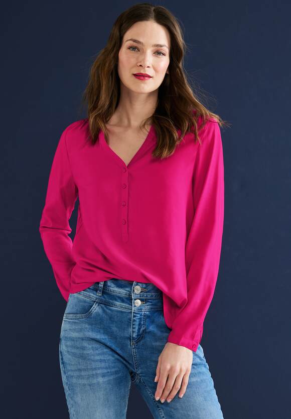 Online-Shop Style in | Damen ONE Bamika ONE STREET - Bluse Unifarbe STREET Pink Basic Nu -