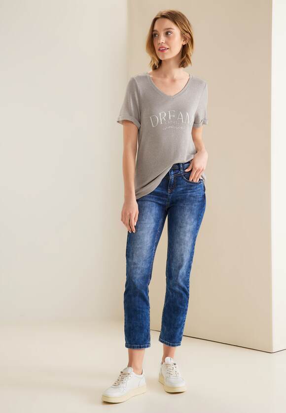 ONE Shiny ONE mit Sand STREET T-Shirt - Smooth Wording | STREET Online-Shop Stone Damen