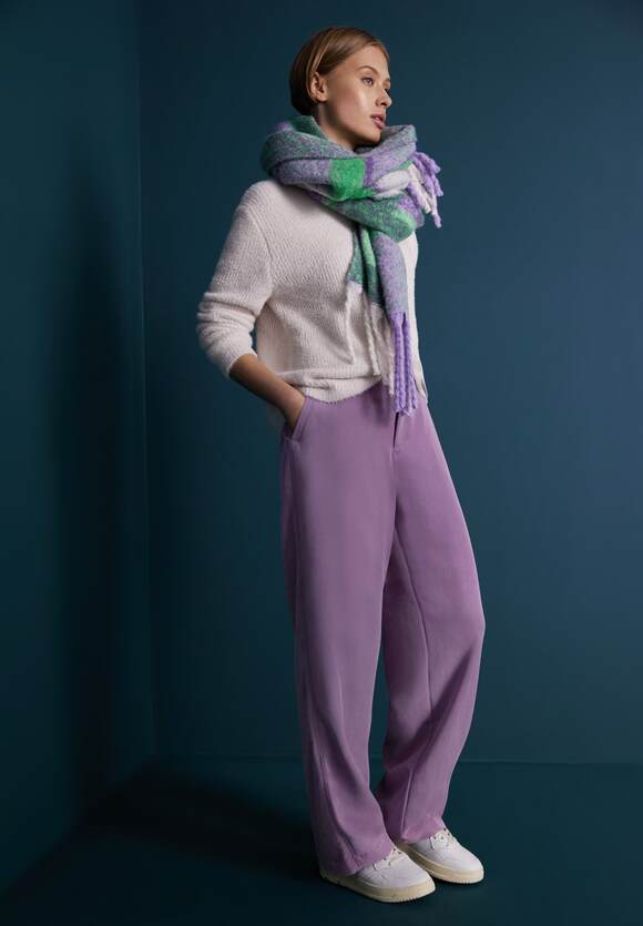 Damen Online-Shop Lyocell - Fit Hose Lilac | ONE STREET Dark Casual Dull ONE STREET