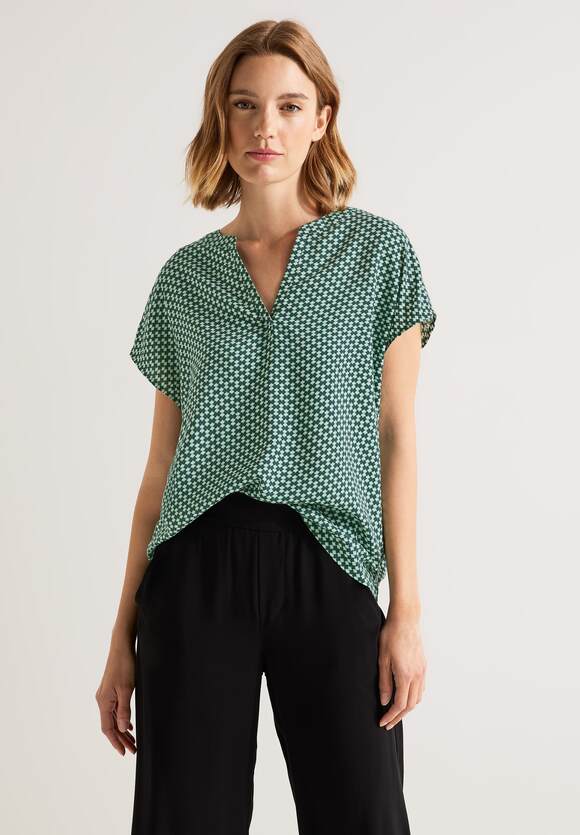 Damen STREET Cool mit Online-Shop Vintage ONE Blusenshirt ONE Print - STREET | Green
