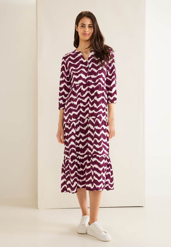 - Berry ONE | STREET Ethno Online-Shop Damen Tamed Midi Print mit Kleid STREET ONE