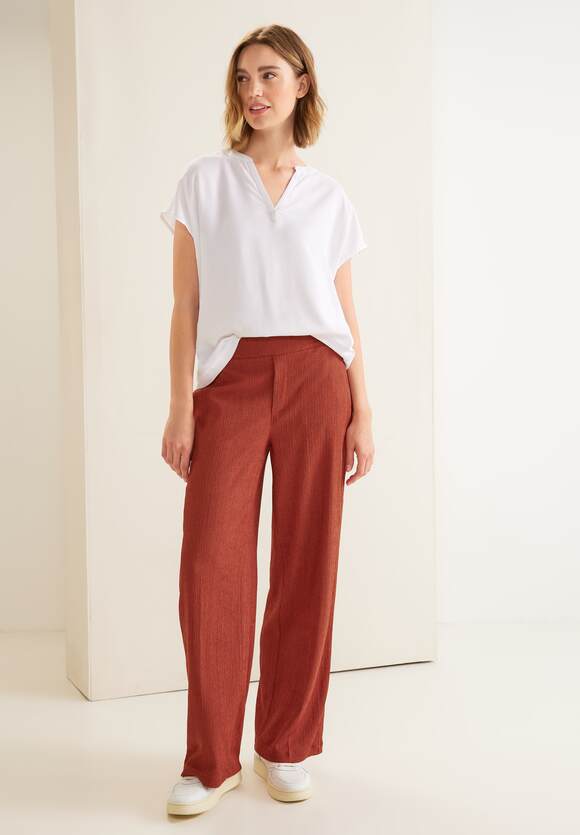 Foxy Red ONE STREET | ONE mit Fit Crincle Hose - Online-Shop STREET Loose Damen