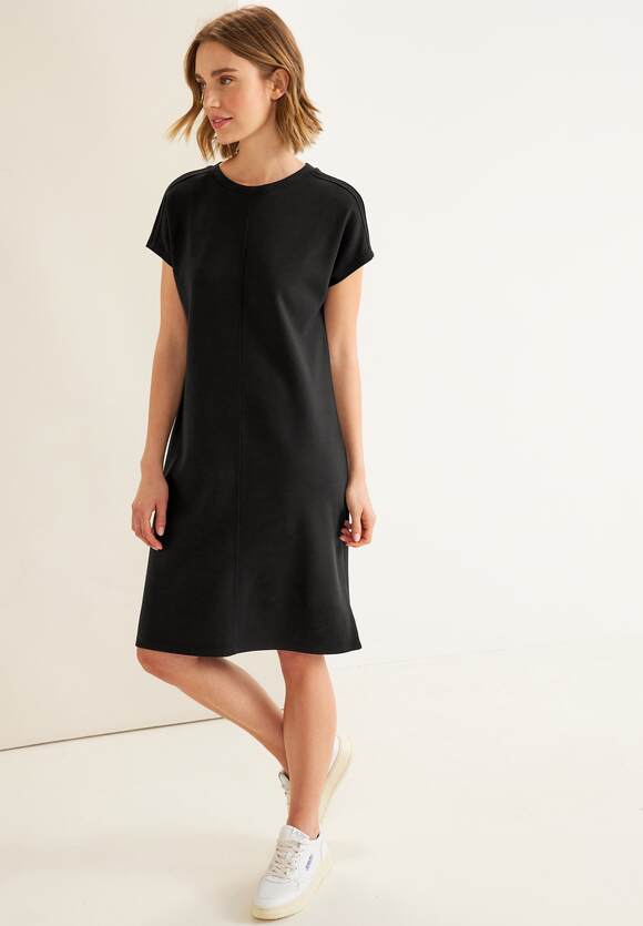 STREET ONE Easy Jersey Kleid Damen - Black | STREET ONE Online-Shop | Shirtkleider