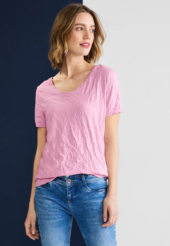 STREET ONE STREET - Rose Shirt Crash in - | Gerda Damen Unifarbe Online-Shop Style Wild ONE