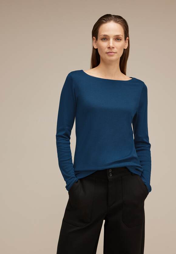 Atlantic ONE - Blue STREET STREET Damen Online-Shop Softes Langarmshirt - Lanea Style | ONE