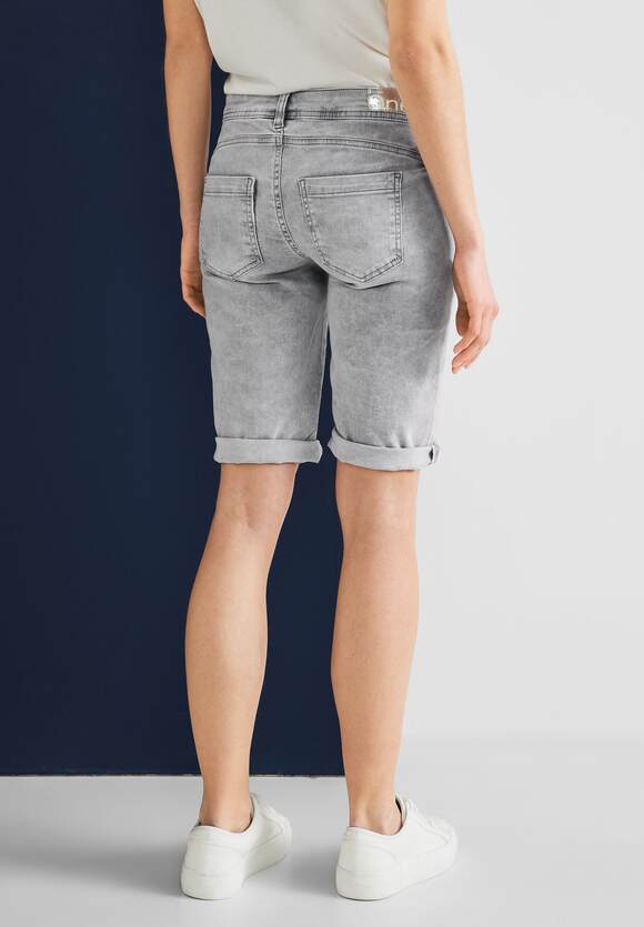 Jeansbermuda ONE Damen | STREET Online-Shop Grey - STREET Autentic ONE Fit Casual Bleach