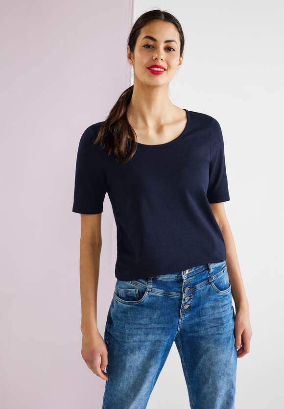 Basic Blue - Deep T-shirt ONE ONE STREET | Dames STREET Online-Shop
