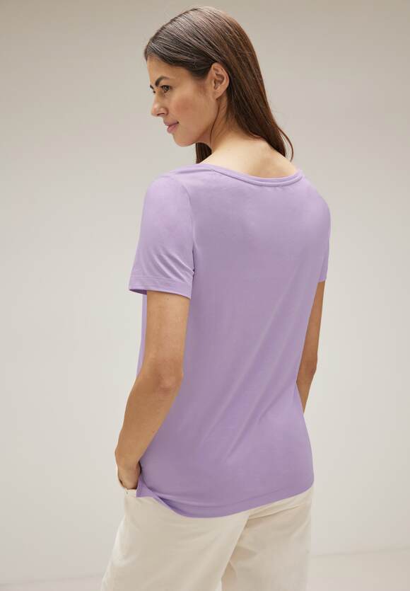 Lilac | T-Shirt - Fotoprint Damen ONE STREET STREET Online-Shop Soft ONE Pure