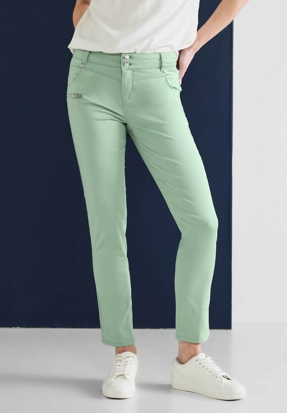 STREET ONE Casual Fit Style Online-Shop Yulius ONE - Unifarbe Grand Damen in STREET Blue - | Hose
