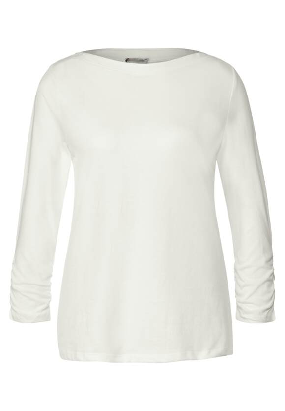 STREET ONE Softes Shirt mit 3/4 Ärmel Damen - Off White | STREET ONE  Online-Shop