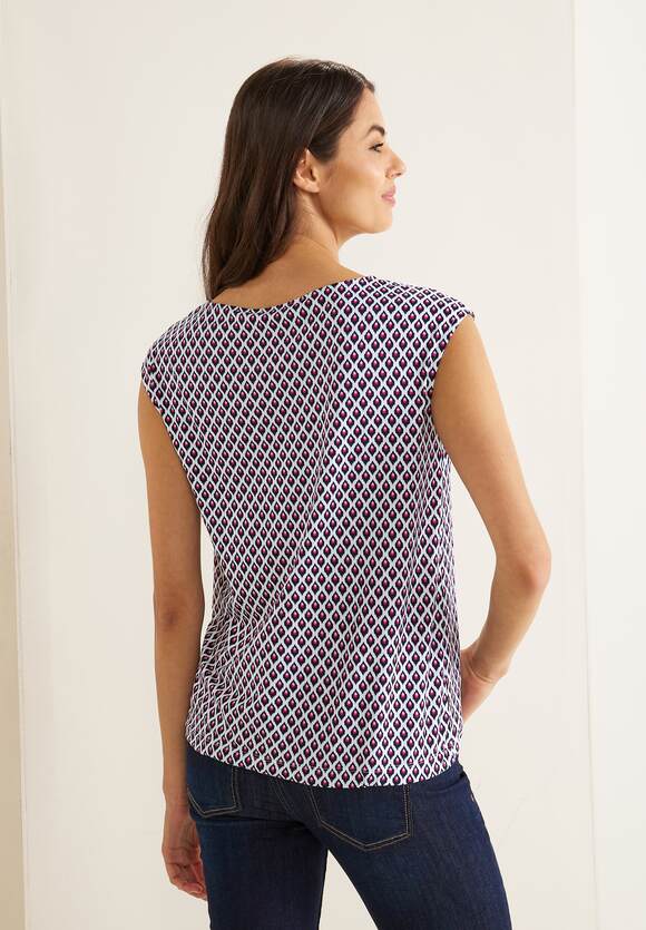Online-Shop ONE STREET Style ONE - Ikatprint Aleyna Nu Damen STREET Pink | T-Shirt mit -