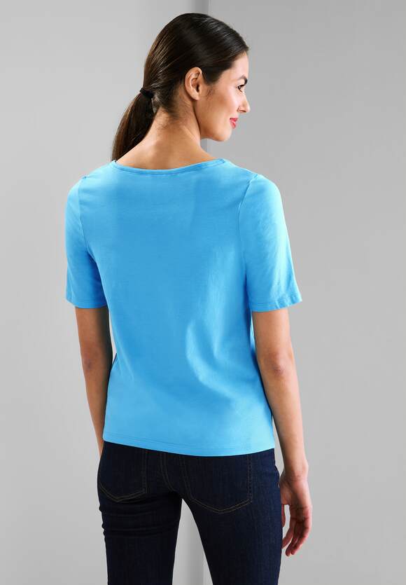 Basic Blue STREET Online-Shop Splash - STREET ONE | Damen T-Shirt ONE