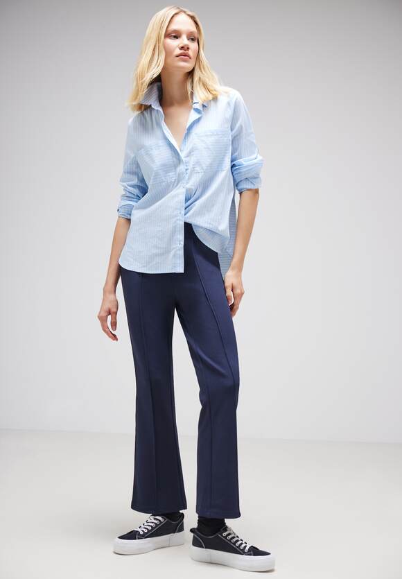 - Style STREET Deep Loose Online-Shop Stretch Wideleg Fit | - STREET ONE Damen Hose Blue mit ONE