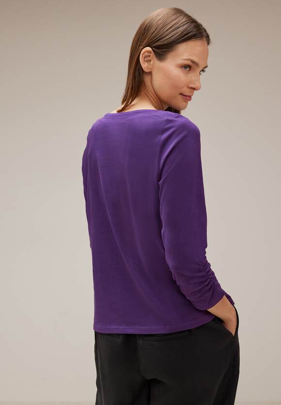 STREET ONE Softes Shirt mit Lilac Ärmel Pure Online-Shop 3/4 | Intense Damen STREET - ONE