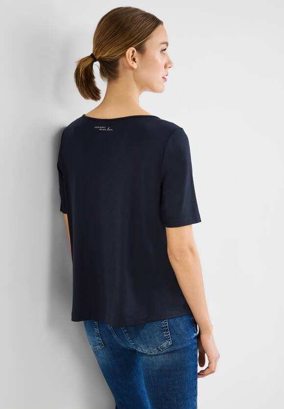 Wording STREET | ONE STREET - T-Shirt mit ONE Blue Online-Shop Damen Deep